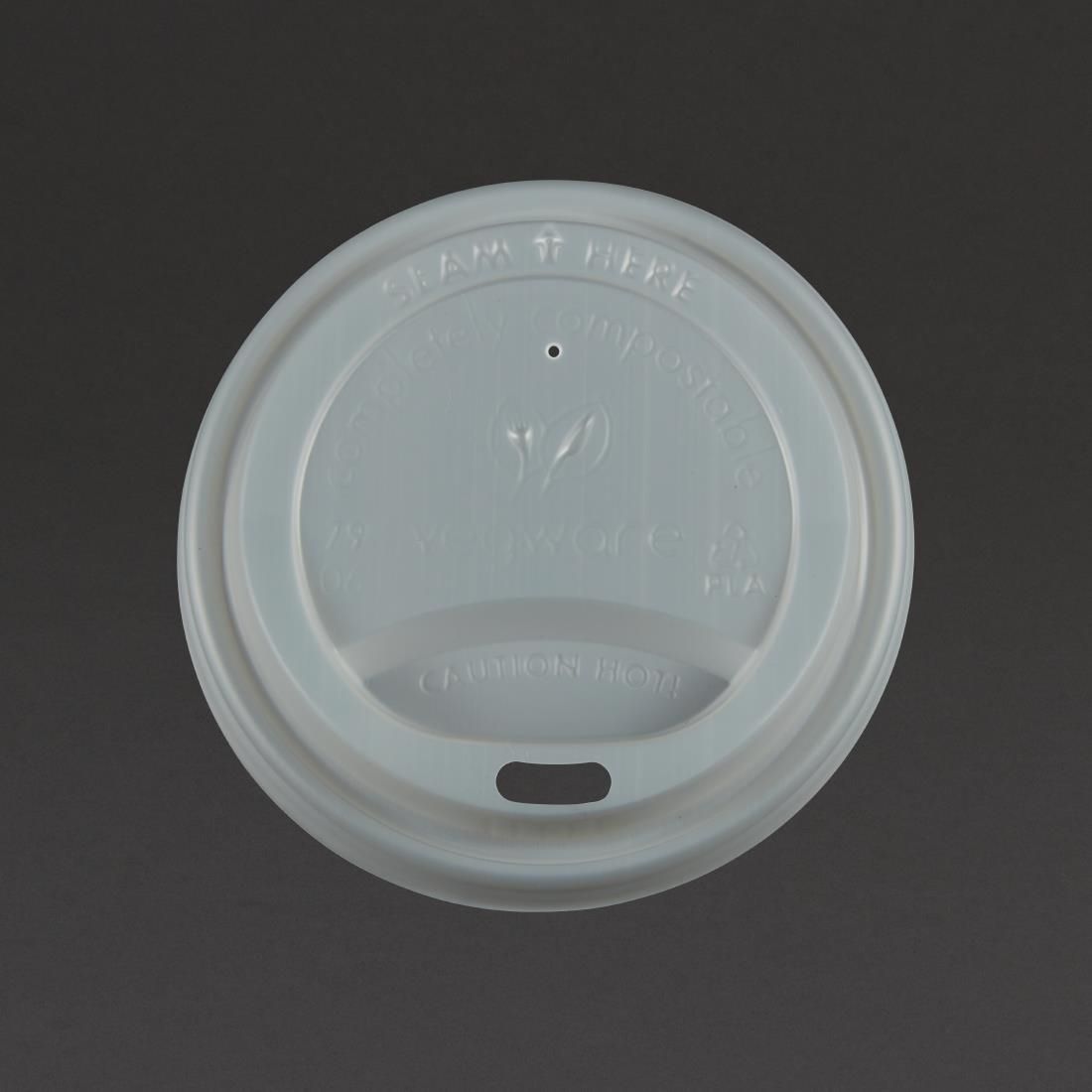 GH024 Vegware Compostable Coffee Cup Lids 225ml / 8oz (Pack of 1000) JD Catering Equipment Solutions Ltd