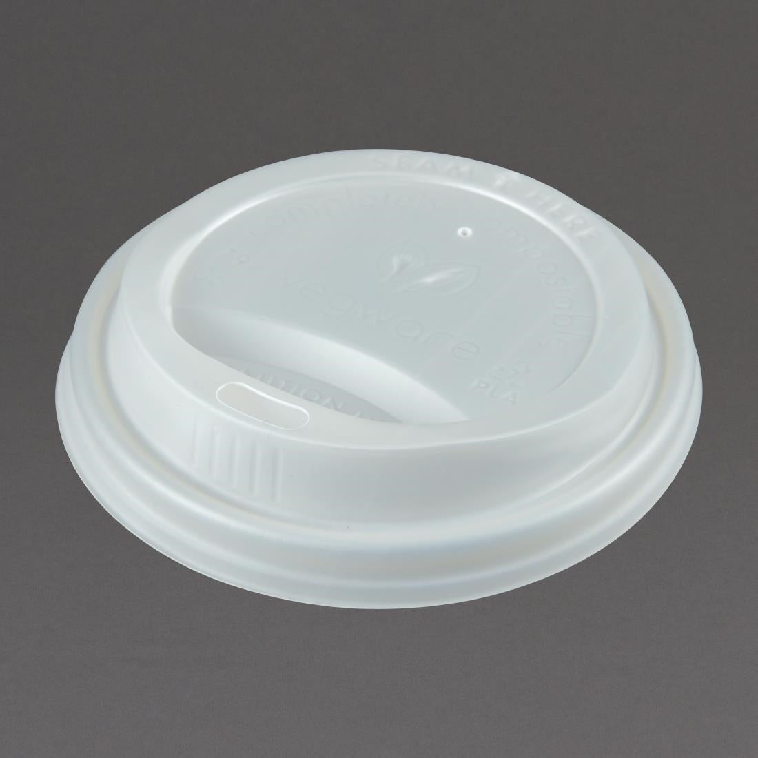 GH024 Vegware Compostable Coffee Cup Lids 225ml / 8oz (Pack of 1000) JD Catering Equipment Solutions Ltd
