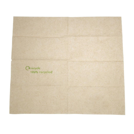 GH030 Swantex Recycled Lunch Napkin Kraft 32x30cm 1ply Pre-Folded (Pack of 6000) JD Catering Equipment Solutions Ltd