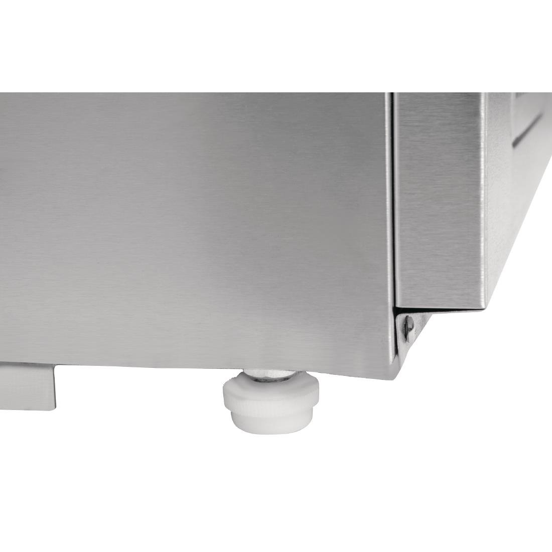 GH267 Polar G-Series 3 Door Pizza Prep Counter with Glass Sneeze Guard 436Ltr JD Catering Equipment Solutions Ltd