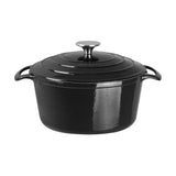 GH300 Vogue Black Round Casserole Dish 3.2Ltr JD Catering Equipment Solutions Ltd