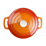 GH302 Vogue Orange Round Casserole Dish 3.2Ltr JD Catering Equipment Solutions Ltd