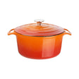 GH302 Vogue Orange Round Casserole Dish 3.2Ltr JD Catering Equipment Solutions Ltd