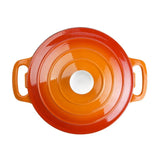GH303 Vogue Orange Round Casserole Dish 4Ltr - JD Catering Equipment Solutions Ltd