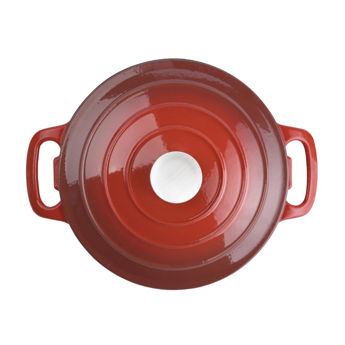 GH304 Vogue Red Round Casserole Dish 3.2Ltr JD Catering Equipment Solutions Ltd