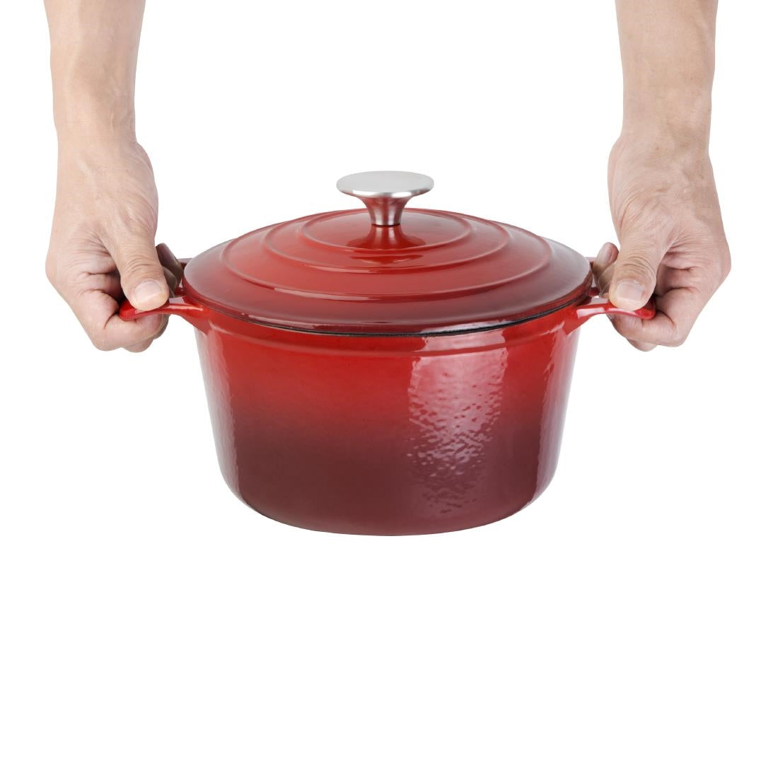 GH304 Vogue Red Round Casserole Dish 3.2Ltr JD Catering Equipment Solutions Ltd