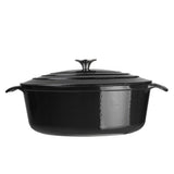 GH306 Vogue Black Oval Casserole Dish 5Ltr JD Catering Equipment Solutions Ltd