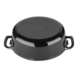 GH306 Vogue Black Oval Casserole Dish 5Ltr JD Catering Equipment Solutions Ltd