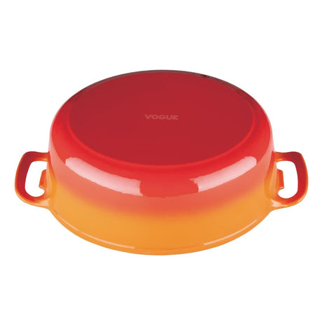 GH311 Vogue Orange Oval Casserole Dish 5Ltr JD Catering Equipment Solutions Ltd