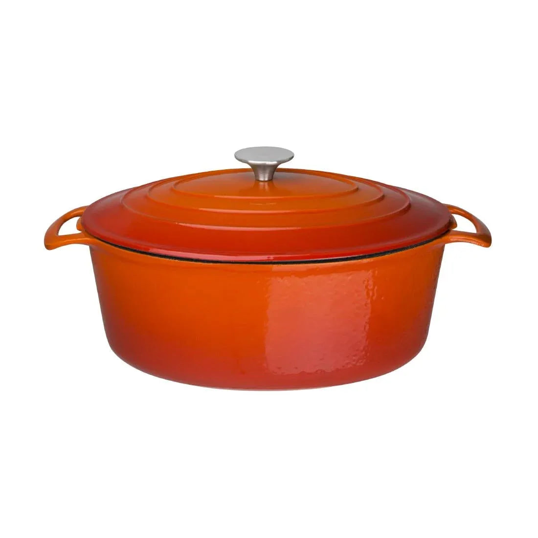 GH312 Vogue Orange Oval Casserole Dish 6Ltr - JD Catering Equipment Solutions Ltd