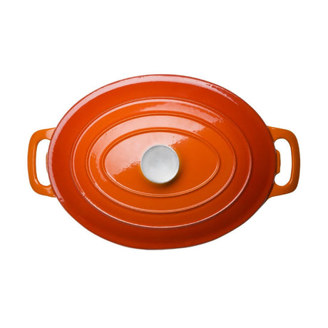 GH312 Vogue Orange Oval Casserole Dish 6Ltr JD Catering Equipment Solutions Ltd