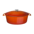 GH312 Vogue Orange Oval Casserole Dish 6Ltr - JD Catering Equipment Solutions Ltd