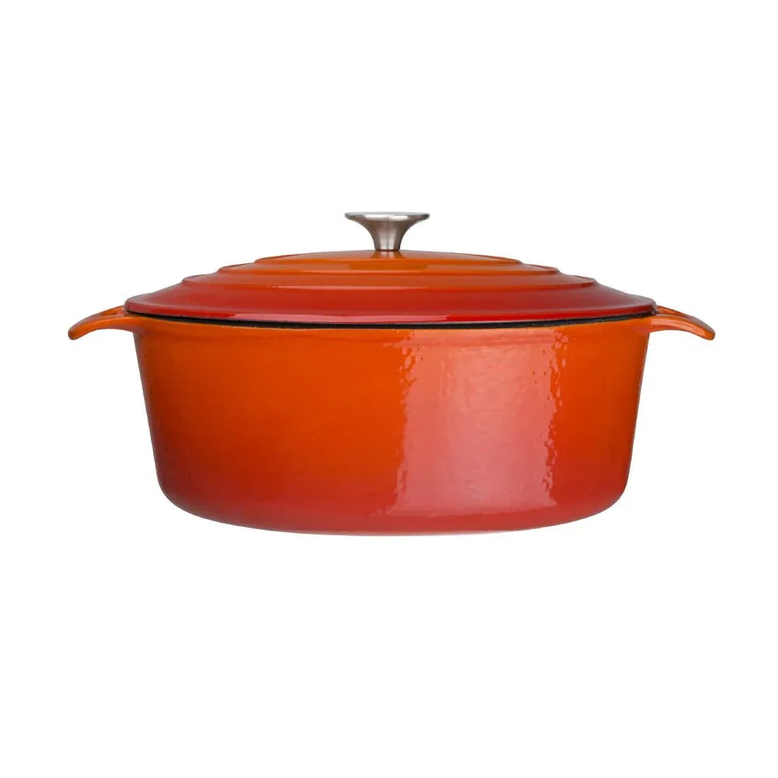 GH312 Vogue Orange Oval Casserole Dish 6Ltr - JD Catering Equipment Solutions Ltd
