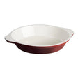 GH315 Vogue Red Round Cast Iron Gratin Dish 400ml - JD Catering Equipment Solutions Ltd