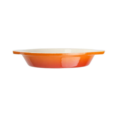 GH316 Vogue Orange Round Cast Iron Gratin Dish 400ml JD Catering Equipment Solutions Ltd