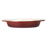 GH317 Vogue Red Oval Cast Iron Gratin Dish 650ml - JD Catering Equipment Solutions Ltd