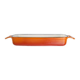 GH321 Vogue Orange Rectangular Cast Iron Dish 1.8Ltr JD Catering Equipment Solutions Ltd