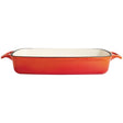 GH322 Vogue Orange Rectangular Cast Iron Dish 2.8Ltr JD Catering Equipment Solutions Ltd