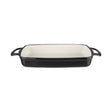 GH323 Vogue Black Rectangular Cast Iron Dish 1.8Ltr - JD Catering Equipment Solutions Ltd