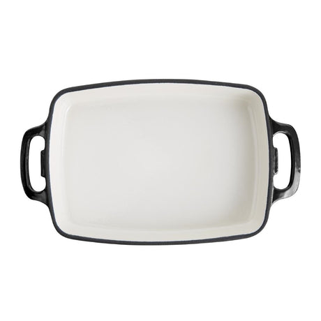 GH324 Vogue Black Rectangular Cast Iron Dish 2.8Ltr JD Catering Equipment Solutions Ltd