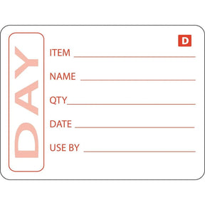GH350 Vogue Dissolvable Prepared Food Labels (Pack of 250) - JD Catering Equipment Solutions Ltd