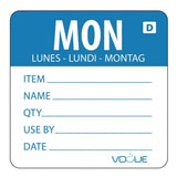 GH351 Vogue Dissolvable Day of the Week Labels Monday (Pack of 250) - JD Catering Equipment Solutions Ltd