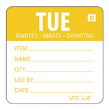 GH352 Vogue Dissolvable Day of the Week Labels Tuesday (Pack of 250) - JD Catering Equipment Solutions Ltd