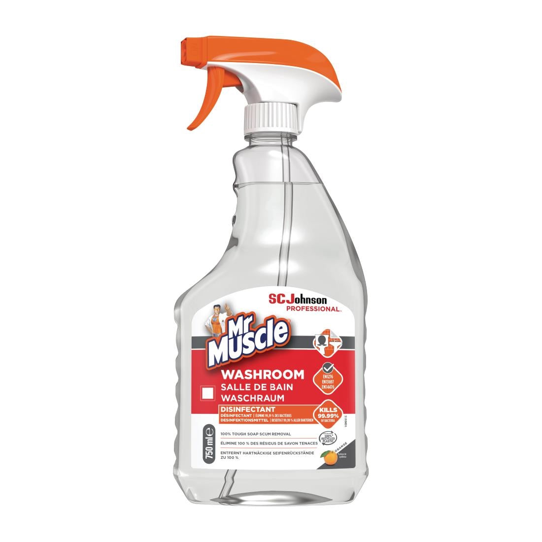 GH493 Mr Muscle Ready to Use Washroom Disinfectant Orange 750ml JD Catering Equipment Solutions Ltd