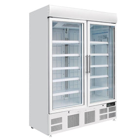 GH507 Polar G-Series Upright Display Freezer 920Ltr White JD Catering Equipment Solutions Ltd