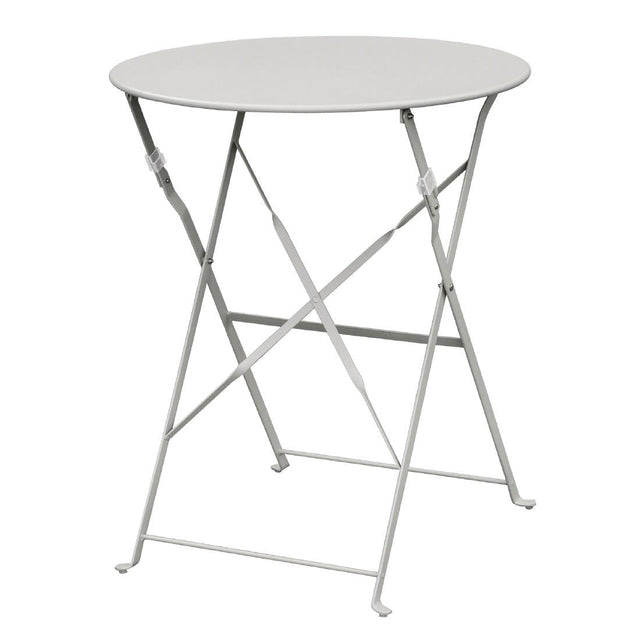 GH556 Bolero Grey Pavement Style Steel Table 595mm JD Catering Equipment Solutions Ltd