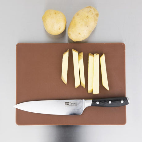 GH792 Hygiplas Low Density Brown Chopping Board Small JD Catering Equipment Solutions Ltd