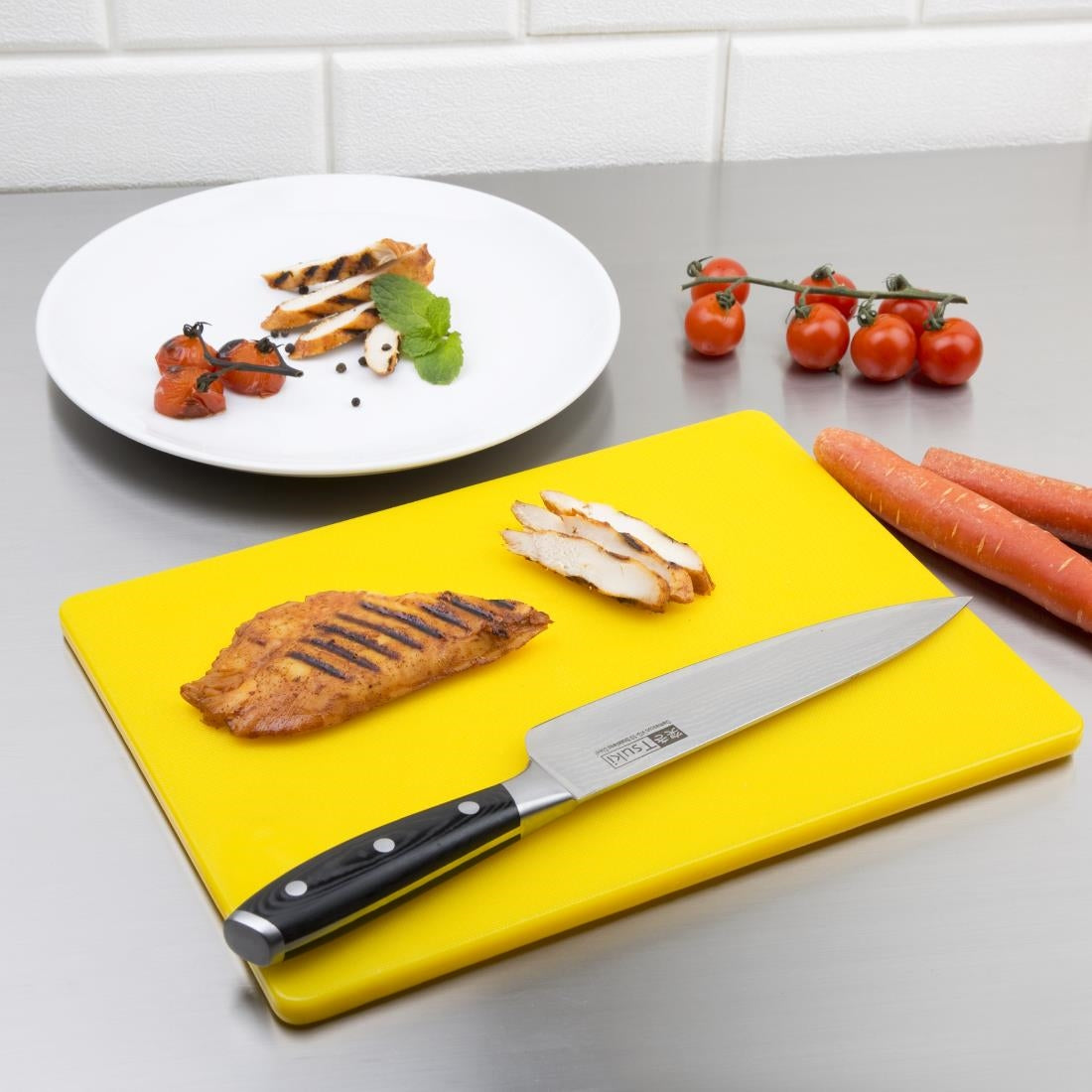 GH796 Hygiplas Low Density Yellow Chopping Board Small JD Catering Equipment Solutions Ltd