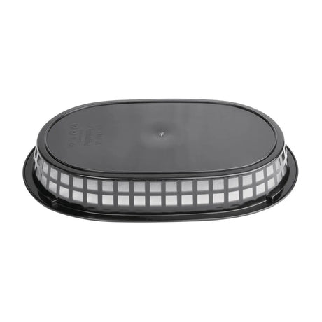GH969 Olympia Oval Polypropylene Food Basket Black (Pack of 6) - JD Catering Equipment Solutions Ltd
