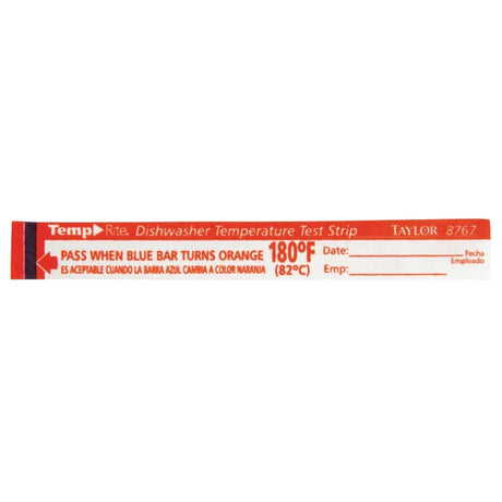 GJ059 Dishwasher Temperature Test Strip (Pack of 25) - JD Catering Equipment Solutions Ltd