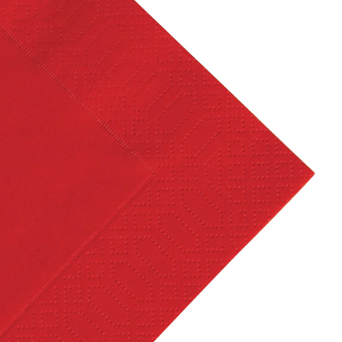 GJ104 Duni Lunch Napkin Red 33x33cm 3ply 1/4 Fold (Pack of 1000) JD Catering Equipment Solutions Ltd