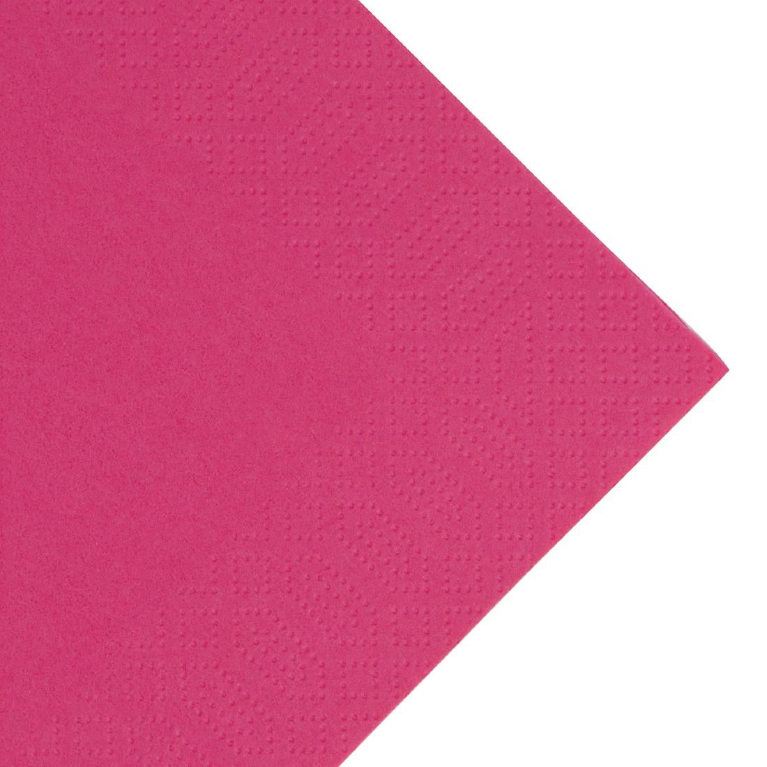 GJ105 Duni Lunch Napkin Fuschia 33x33cm 3ply 1/4 Fold (Pack of 1000) JD Catering Equipment Solutions Ltd