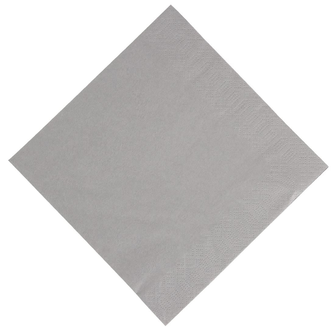 GJ114 Duni Dinner Napkin Granite Grey 40x40cm 3ply 1/8 Fold (Pack of 1000) JD Catering Equipment Solutions Ltd