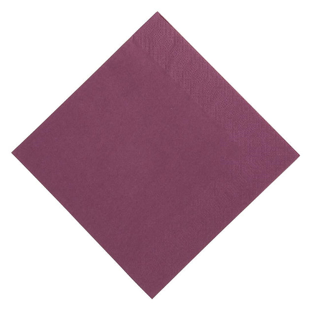 GJ117 Duni Dinner Napkin Plum 40x40cm 3ply 1/8 Fold (Pack of 1000) JD Catering Equipment Solutions Ltd