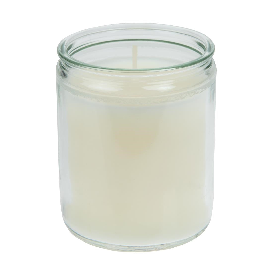 GJ469 Star Light Clear Glass Candle Jars (Pack of 8) JD Catering Equipment Solutions Ltd