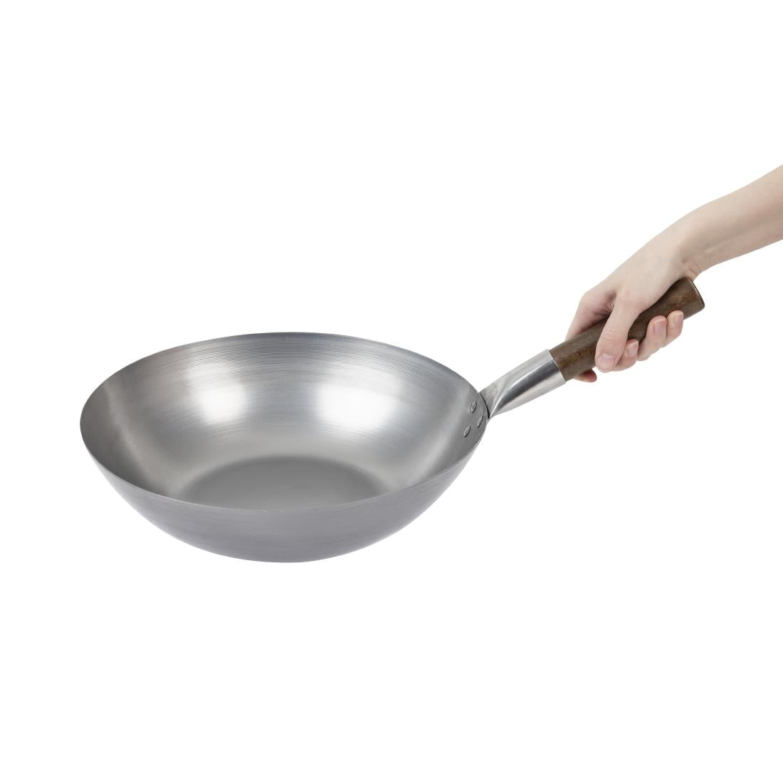 GJ494 London Wok Flat Bottom Wok 330mm JD Catering Equipment Solutions Ltd