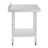 GJ505 Vogue Stainless Steel Table with Upstand 600mm JD Catering Equipment Solutions Ltd