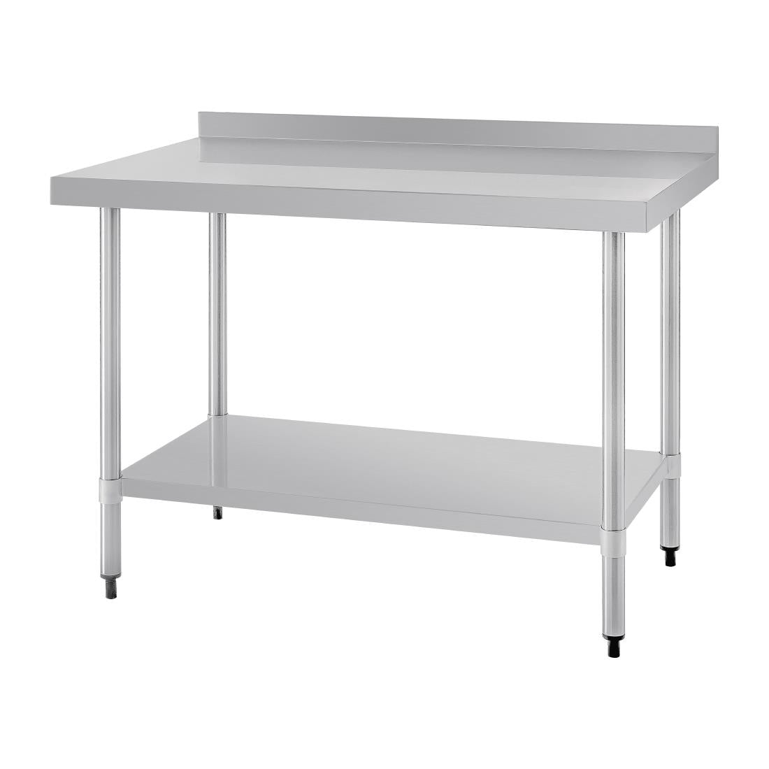 GJ507 Vogue Stainless Steel Table with Upstand 1200mm JD Catering Equipment Solutions Ltd