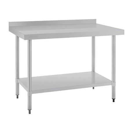 GJ507 Vogue Stainless Steel Table with Upstand 1200mm JD Catering Equipment Solutions Ltd