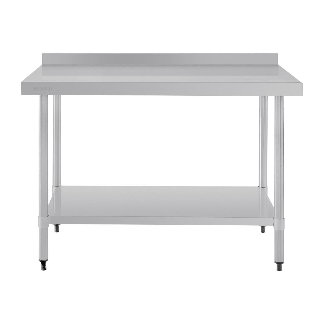 GJ507 Vogue Stainless Steel Table with Upstand 1200mm JD Catering Equipment Solutions Ltd