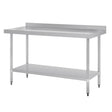 GJ508 Vogue Stainless Steel Table with Upstand 1500mm JD Catering Equipment Solutions Ltd