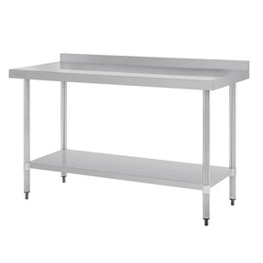 GJ508 Vogue Stainless Steel Table with Upstand 1500mm - JD Catering Equipment Solutions Ltd