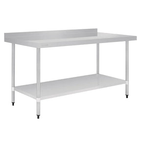 GJ509 Vogue Stainless Steel Table with Upstand 1800mm - JD Catering Equipment Solutions Ltd