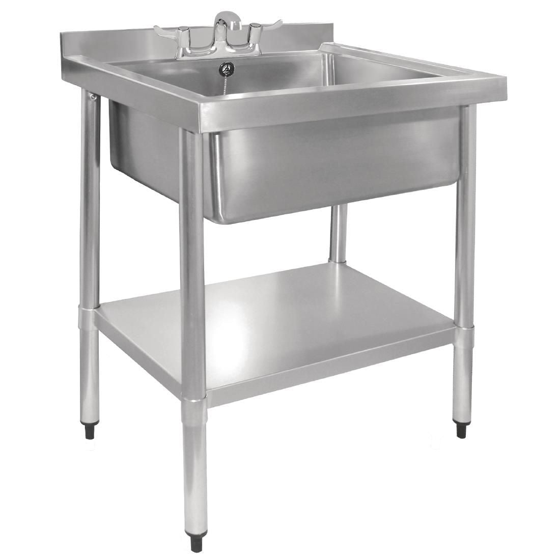 GJ537 Vogue Stainless Steel Midi Pot Wash Sink with Undershelf JD Catering Equipment Solutions Ltd