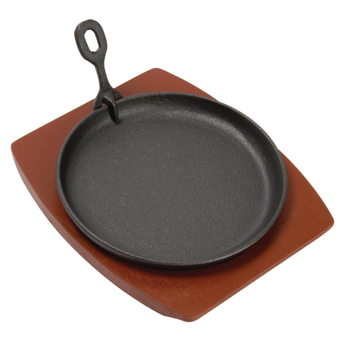 GJ556 Olympia Round Cast Iron Sizzle Platter JD Catering Equipment Solutions Ltd