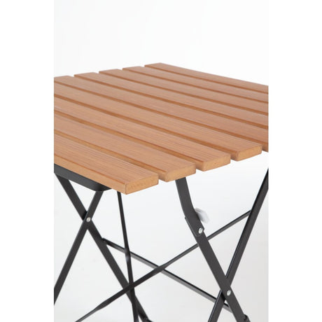 GJ765 Bolero Square Faux Wood Bistro Folding Table 600mm (Single) JD Catering Equipment Solutions Ltd